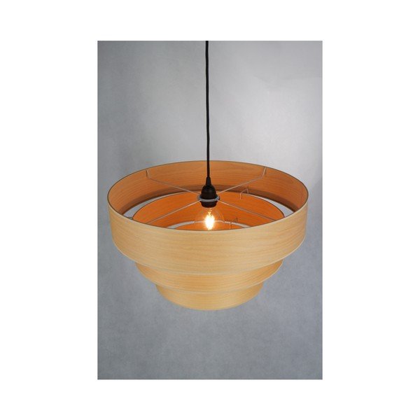 Pakabinamas šviestuvas iš natūralios balinto buko faneros Sotto Luce TSURI Tary, Ø 50 cm-image-4