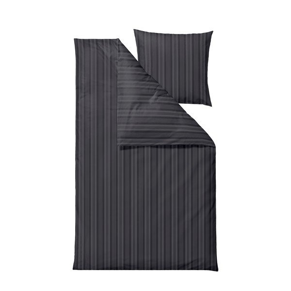 Iš damasko viengulė patalynė antracito spalvos 140x200 cm Noble – Södahl