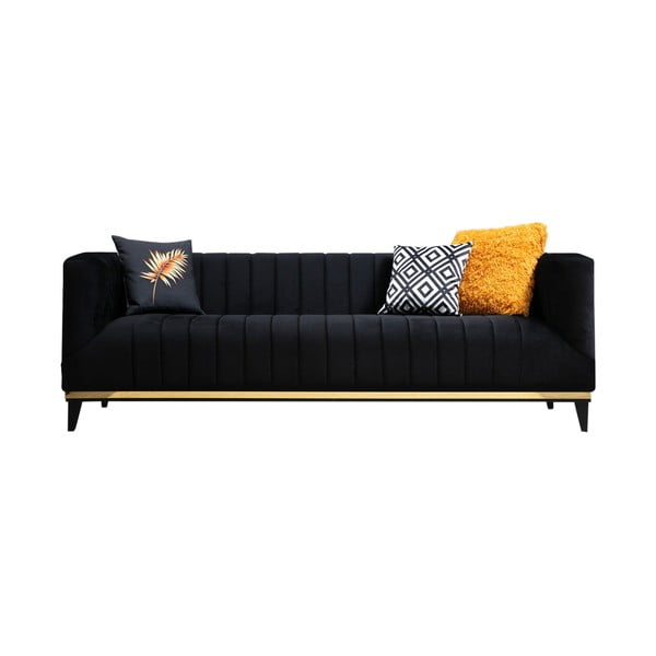 Sofa juodos spalvos 222 cm Bellino – Artie