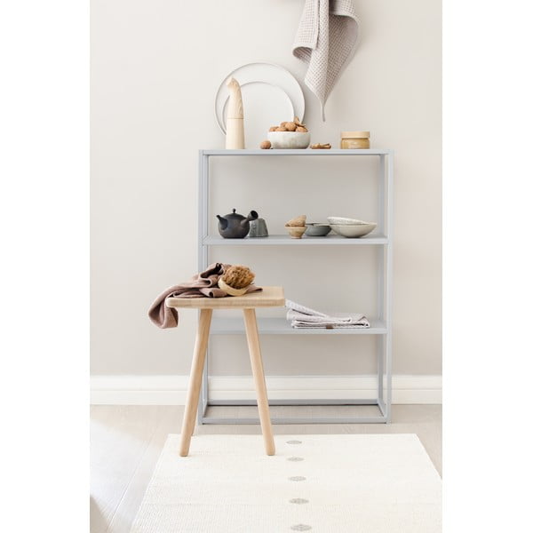 Smėlio spalvos/kreminės spalvos lauko ir vidaus kilimas 70x60 cm Peg Linen Vanilla – Pappelina-image-3