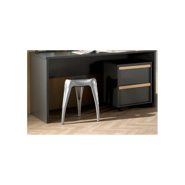 Vaikiška komoda tamsiai pilkos spalvos 48x60 cm London – Vipack-image-2