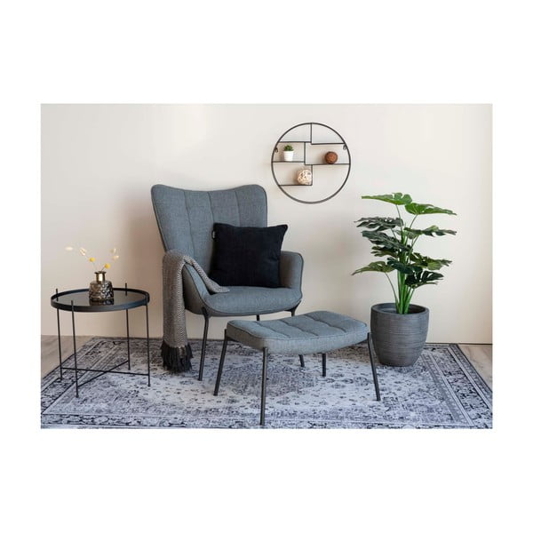 Juoda dviaukštė metalinė lentyna Genk - House Nordic-image-4