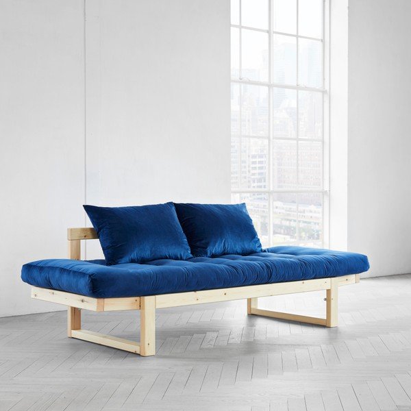 Kintama sofa "Karup Edge Natural/Velvet Navy-image-3