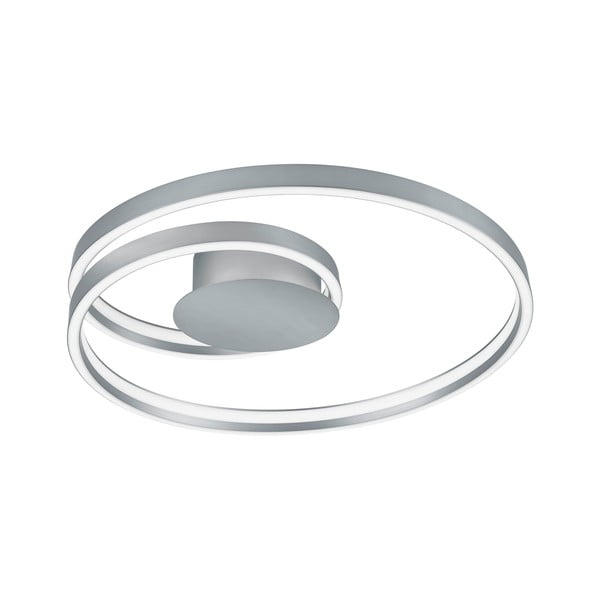 Lubinis šviestuvas pilkos spalvos LED su balso kontrole/su mobiliųjų programų valdymu su metaliniu gaubtu Ciola – CINQUE