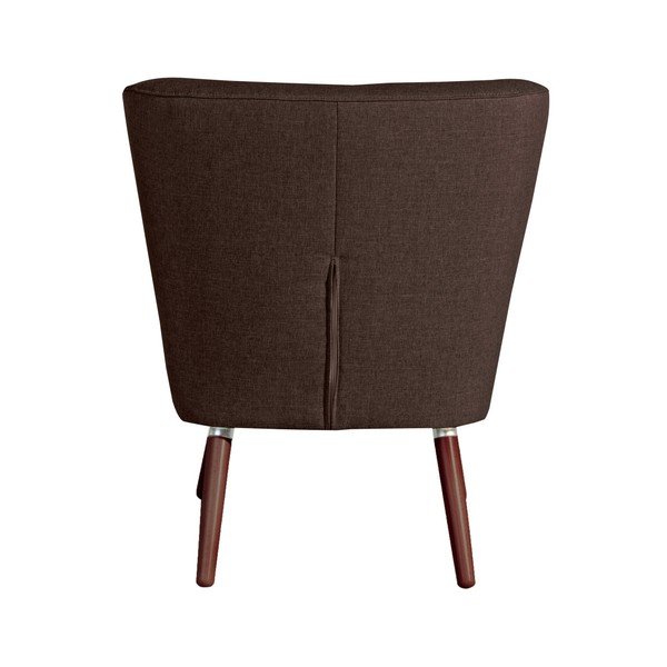 Tamsiai rudos spalvos "Max Winzer Neele" šokoladinis fotelis-image-1