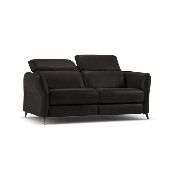 Sofa juodos spalvos iš odos 103 cm Hubble – Windsor & Co Sofas-image-2