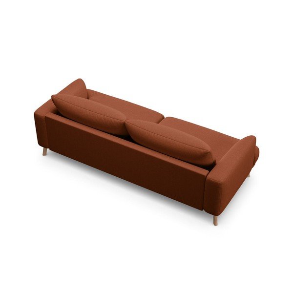 Terakotos spalvos sofa 200 cm Naomi – Micadoni -image-2
