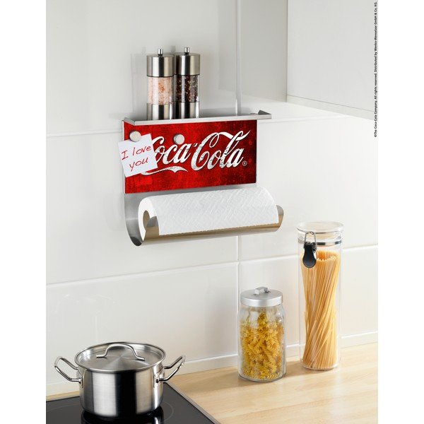 Magnetinis rankšluosčių laikiklis su lentynėle "Wenko Coca-Cola Classic-image-1