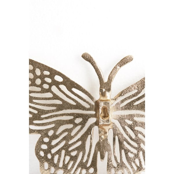 Iš metalo didelio formato sieninė dekoracija 26x16 cm Butterfly – Light & Living-image-2