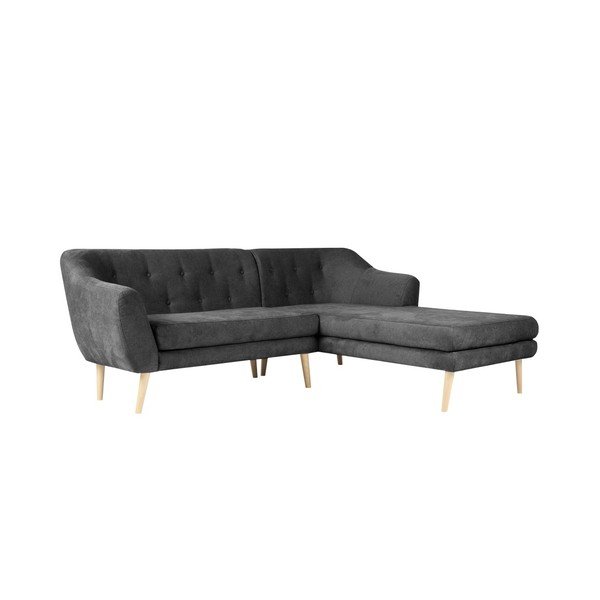 Tamsiai pilka sofa Mazzini Sofas Sicile, kampas dešinėje-image-3