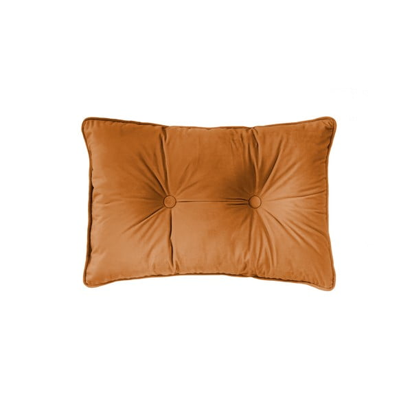 Oranžinė pagalvė Tiseco Home Studio Velvet Button, 40 x 60 cm