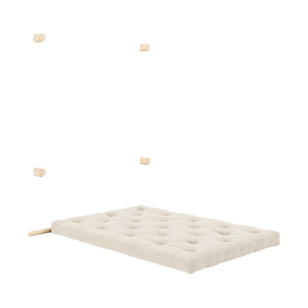 Kreminės spalvos iš kordinio velveto sulankstoma sofa 135 cm Hooked – Karup Design-image-4