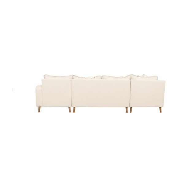Kreminės spalvos kampinė sofa (dešinysis kampas) Beata - Ropez-image-4