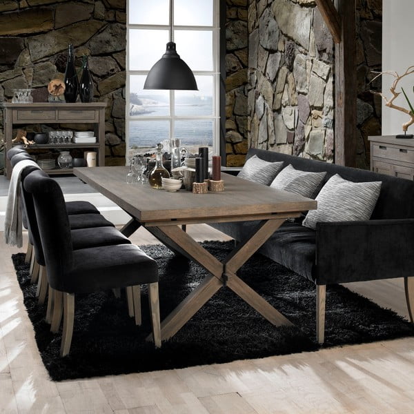 Sofa "Bench Cross" juoda-image-1