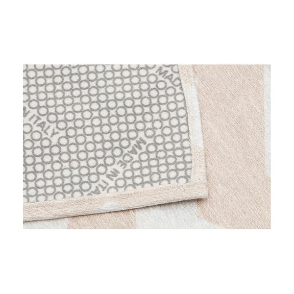 Smėlio ir baltos spalvos "Floorita Optical" bėgimo takelis, 80 x 130 cm-image-3