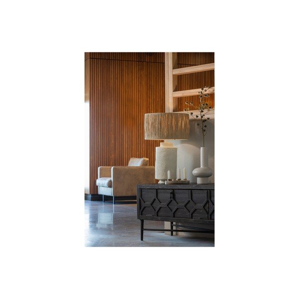 Stalinis šviestuvas kreminės spalvos/natūralios spalvos (aukštis 63 cm) Pointed – BePureHome-image-2