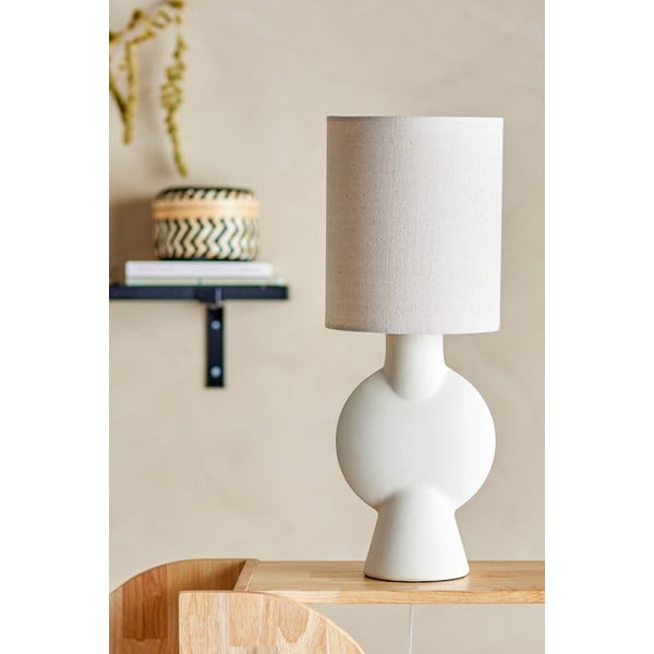 Stalinis šviestuvas smėlio spalvos (aukštis 54,5 cm) su tekstiliniu gaubtu Sergio – Bloomingville-image-3