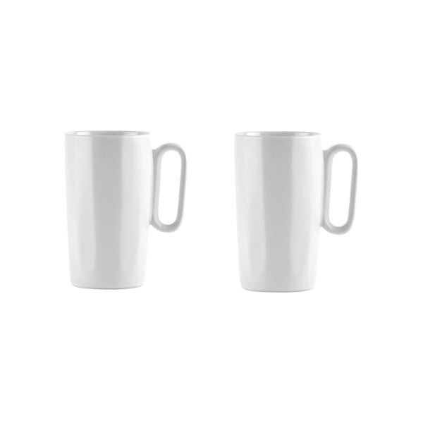 Iš akmens masės puodeliai baltos spalvos 2 vnt. 330 ml Fuori – Vialli Design