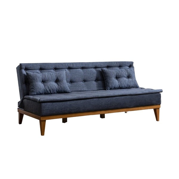 Tamsiai mėlyna sofa lova Aristea