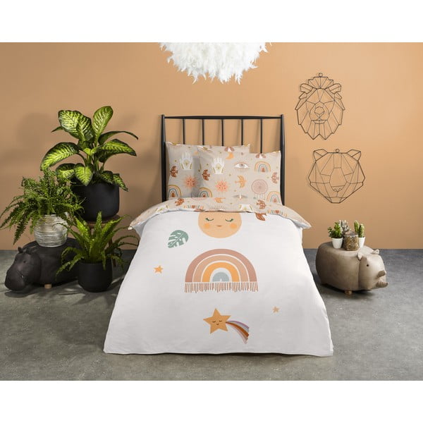 Medvilninė vaikiška patalynė viengulė lovai 140x200 cm - Good Morning-image-1