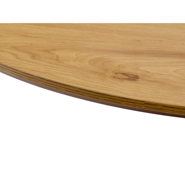 Apvalios formos valgomojo stalas su ąžuolo dekoro stalviršiu ø 100 cm Cesura – Unique Furniture-image-1