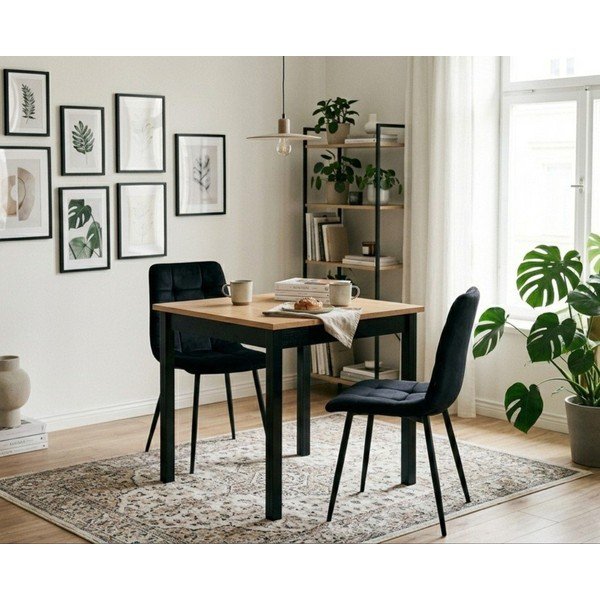 Juodos spalvos valgomojo kėdės 2 vnt. Moseby – Bonami Essentials-image-1