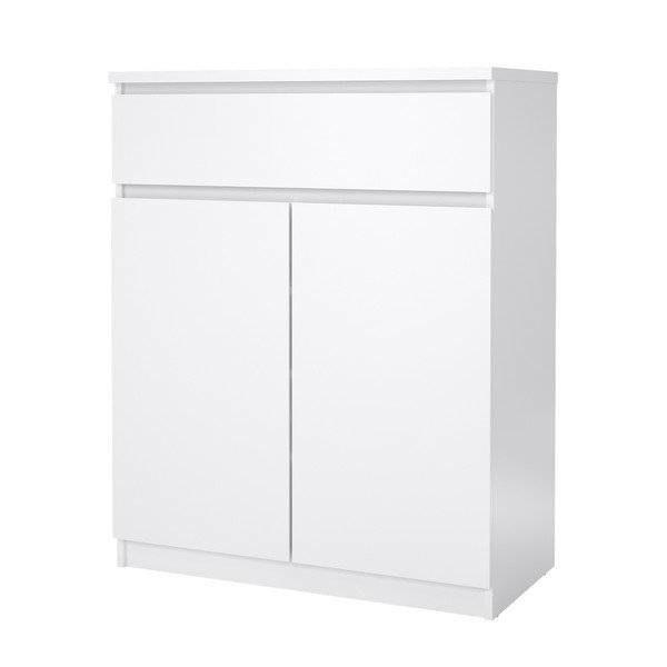 Baltos spalvos šoninė spintelė 80x100x40 cm Naia – Tvilum-image-2