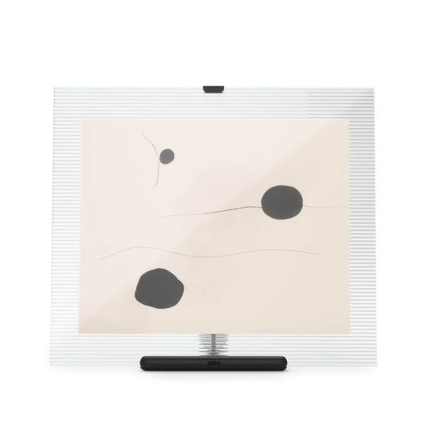 Iš stiklo pastatomas rėmas juodos spalvos 26x30,5 cm Flute – Umbra-image-3