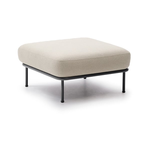 Smėlio spalvos iš boucle taburetė Aurum – Kave Home-image-2
