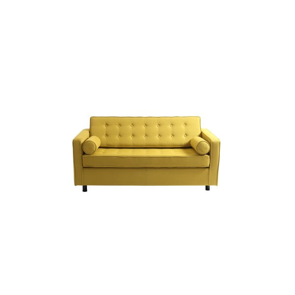 Geltona dviejų vietų sofa-lova Custom Form Topics
