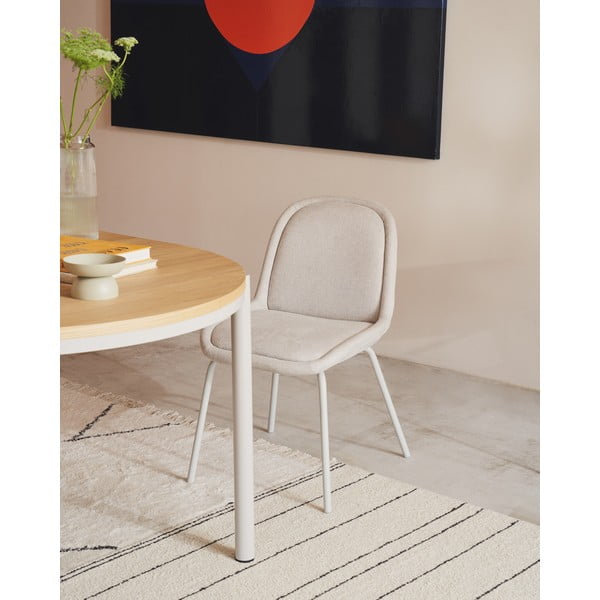 Smėlio spalvos valgomojo kėdė Aimin – Kave Home-image-1