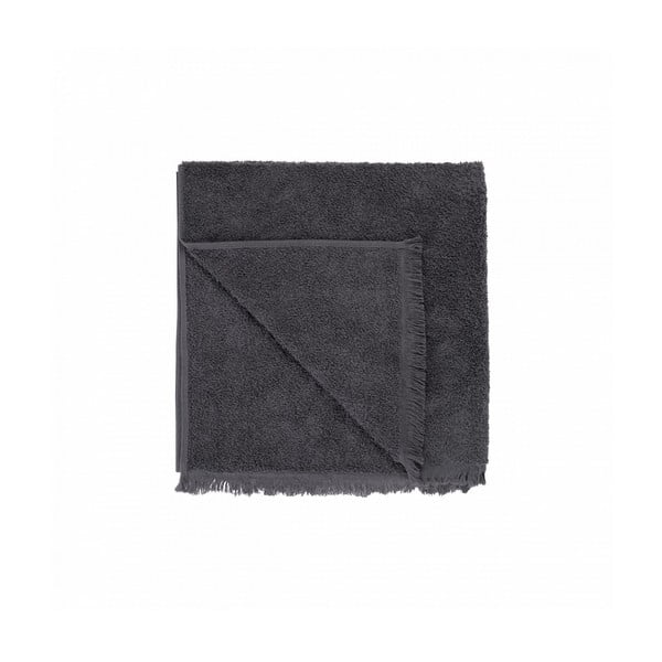 Tamsiai pilkas medvilninis rankšluostis 70x140 cm FRINO - Blomus