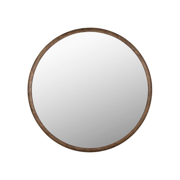 Sieninis veidrodis su medžio masyvo rėmu ø 80 cm Gale – Dutchbone
