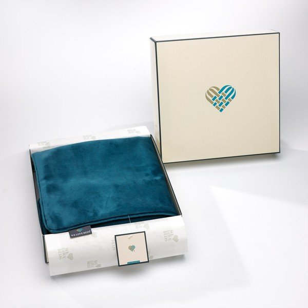 benzininės žalios spalvos užvalkalas WeLoveBeds Teal, 50 x 50 cm-image-4