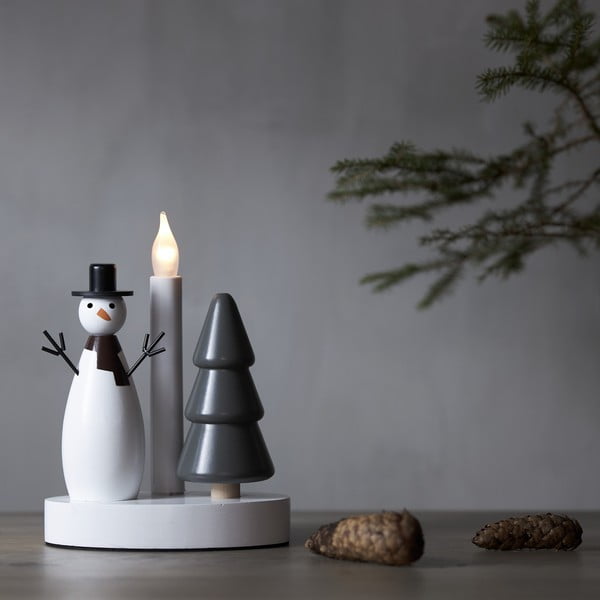 Šviečianti dekoracija juodos ir baltos spalvos su Kalėdų motyvu Christmas Joy – Star Trading-image-1