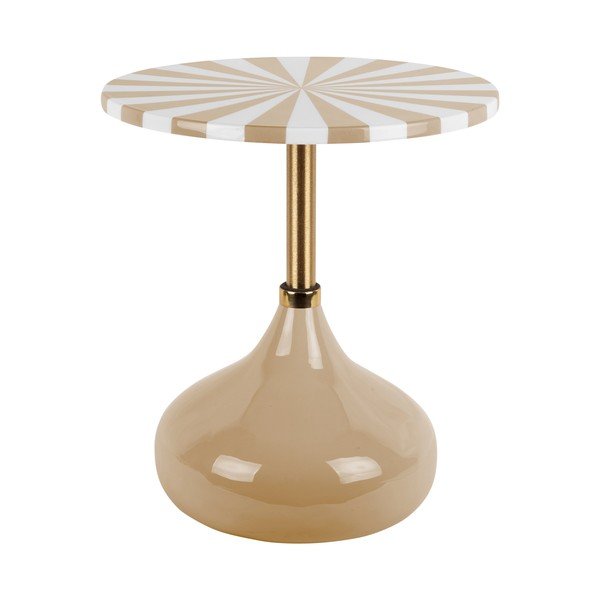 Iš metalo apvalios formos šoninis stalas ø 41 cm Candy Swirl – Leitmotiv