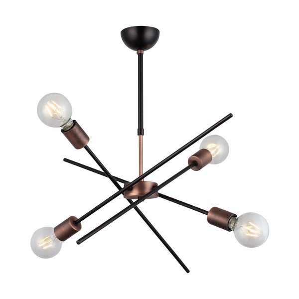 Pakabinamas lubinis šviestuvas su 4 lemputėmis Homemania Decor Gera