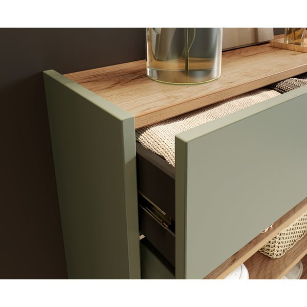 Šalavijo spalvos spintelė 56x97x22 cm Ameca – Germania-image-4