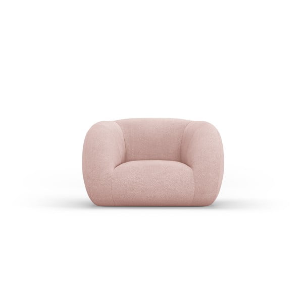 Krėslas iš boucle šviesiai rožinės spalvos Essen – Cosmopolitan Design-image-2