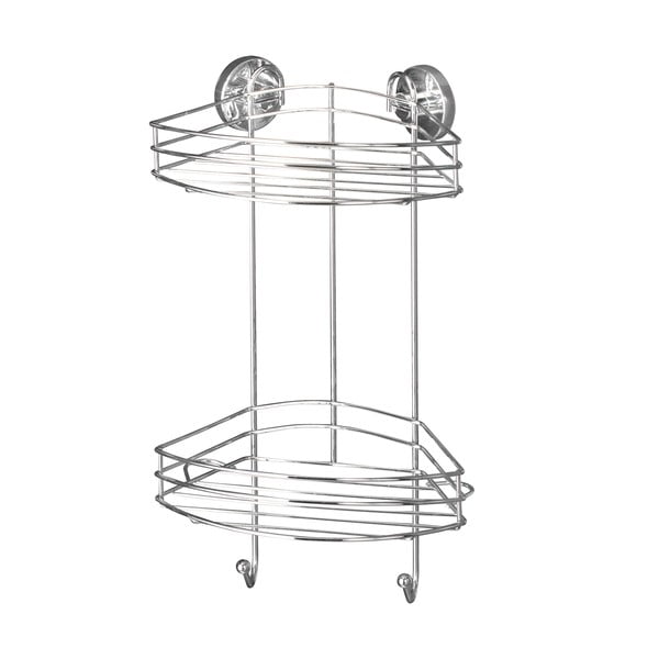 Dviejų aukštų kampinė lentyna Wenko Vacuum-Loc, iki 33 kg apkrova-image-2