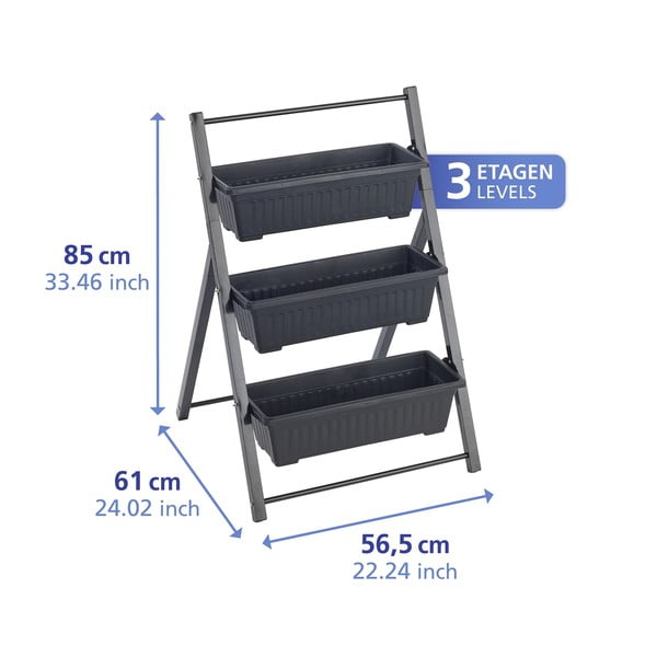 Iš metalo gėlių stovas (aukštis 85 cm) Vertical – Maximex-image-2