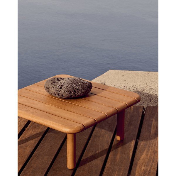 Iš tikmedžio masyvo sodo kavos staliukas 70x70 cm Turqueta – Kave Home-image-3