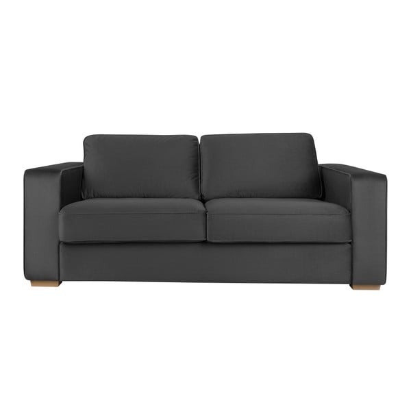 Kosmopolitinio dizaino Čikagos pilka trijų vietų sofa