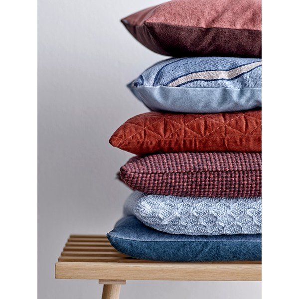 Raudona ir oranžinė medvilninė pagalvė Södahl Elsa, 50 x 50 cm-image-1