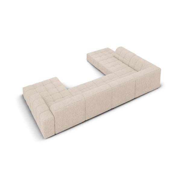 Kampinė sofa smėlio spalvos (su kairiuoju kampu/„U“ formos) Chicago – Cosmopolitan Design-image-4