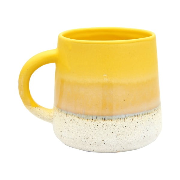 Geltonos ir baltos spalvos puodelis Sass & Belle Bohemian Home Mojave, 400 ml