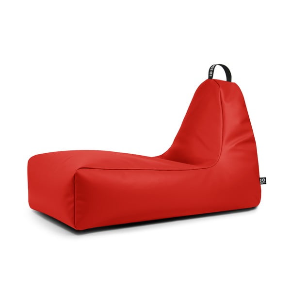 Raudonos spalvos iš dirbtinės odos sėdmaišis Chill XXL – So Soft?