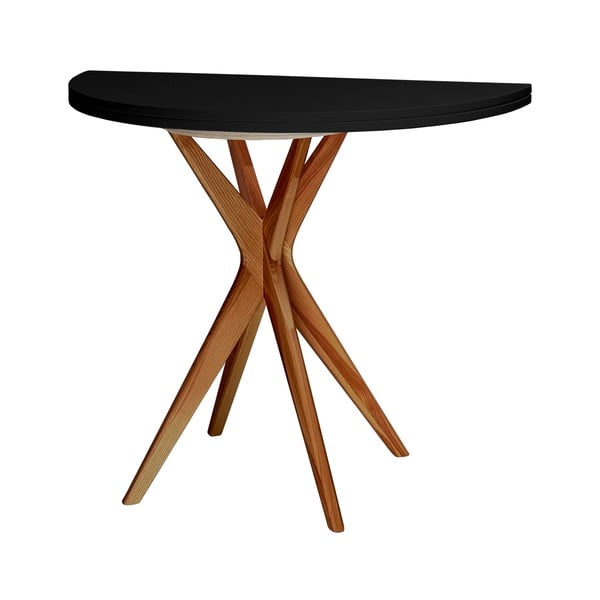 Apvalios formos prailginamas valgomojo stalas 45x90 cm Jubi – Ragaba