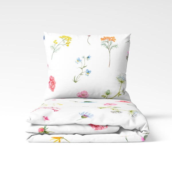 Vienvietė medvilninė patalynė Bonami Selection Fleur, 140 x 200 cm-image-2