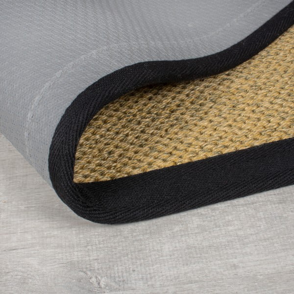 Juodos spalvos/šviesiai rudos spalvos lauko ir vidaus kilimas 120x170 cm Sisal Look – Flair Rugs-image-2